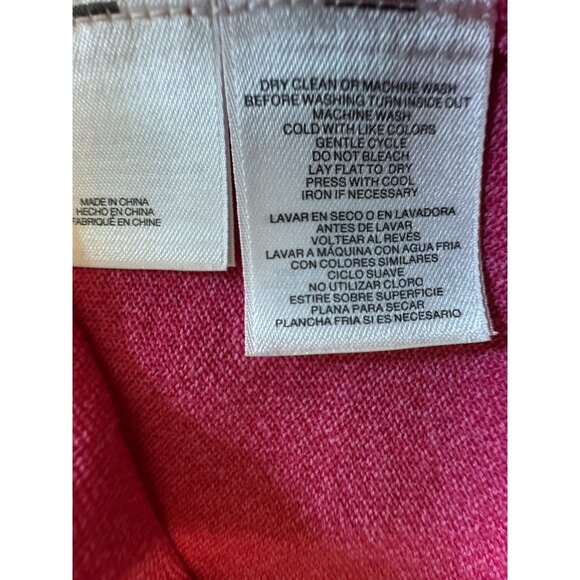 Kasper Cardigan Jacket L Large Pink Lightweight Ruffled - Picture 11 of 15